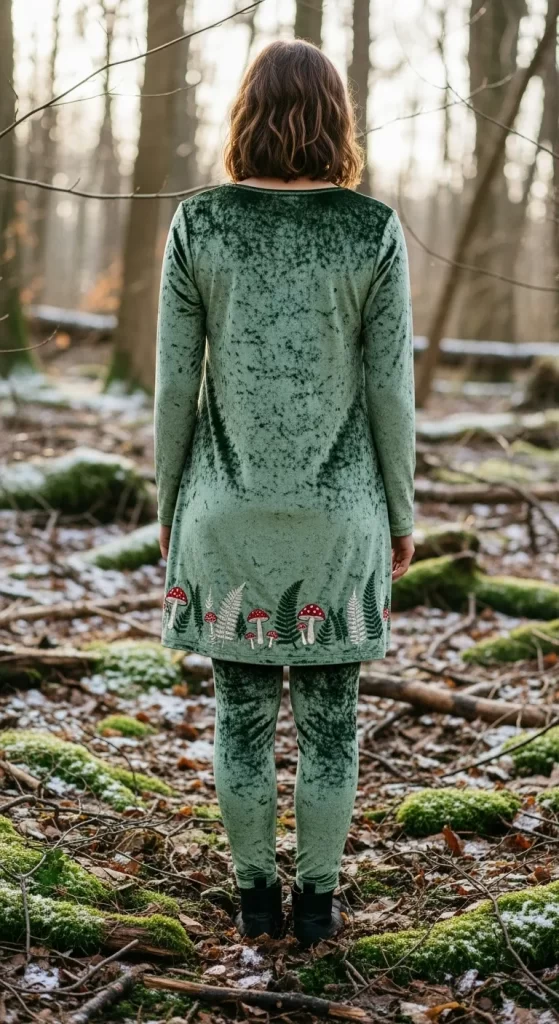 The Woodland Velvet Tunic Set