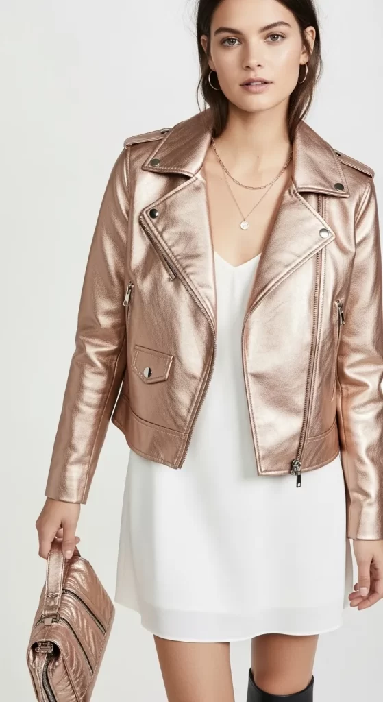 The Rose Gold Moto Jacket