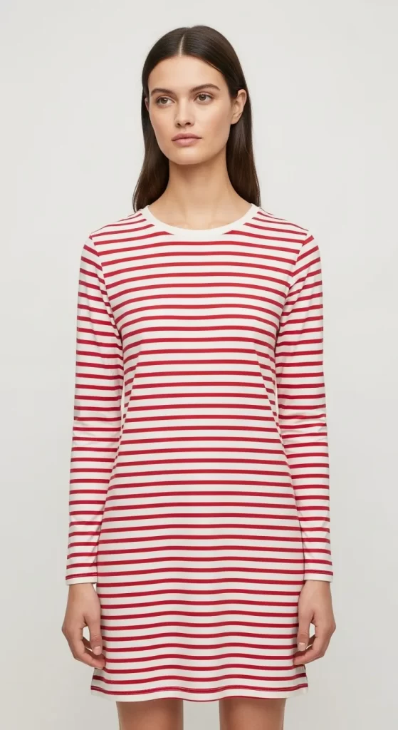 The Sweet Stripe T-Shirt Dress