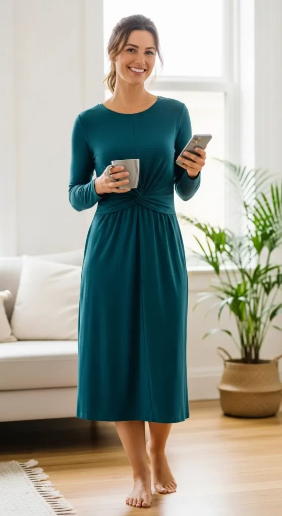 The Twist-Front Jersey Dress