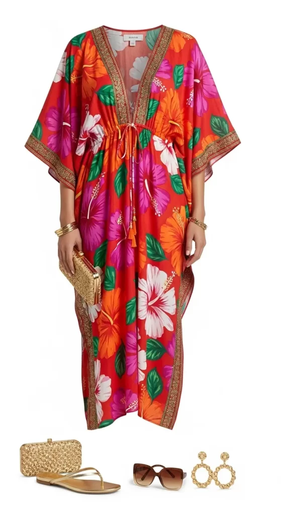  The Vibrant Tropical Kaftan