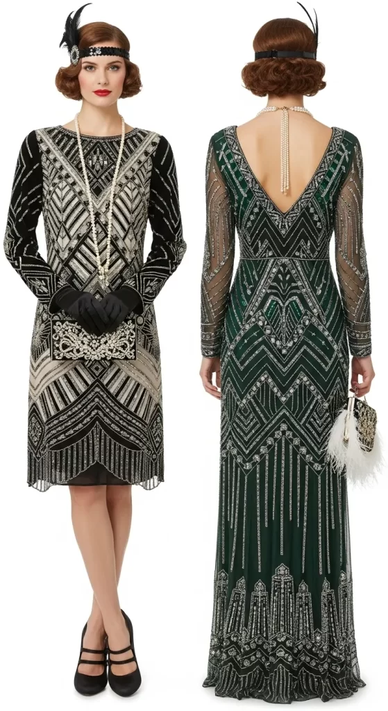 The Roaring Twenties Flapper Dress