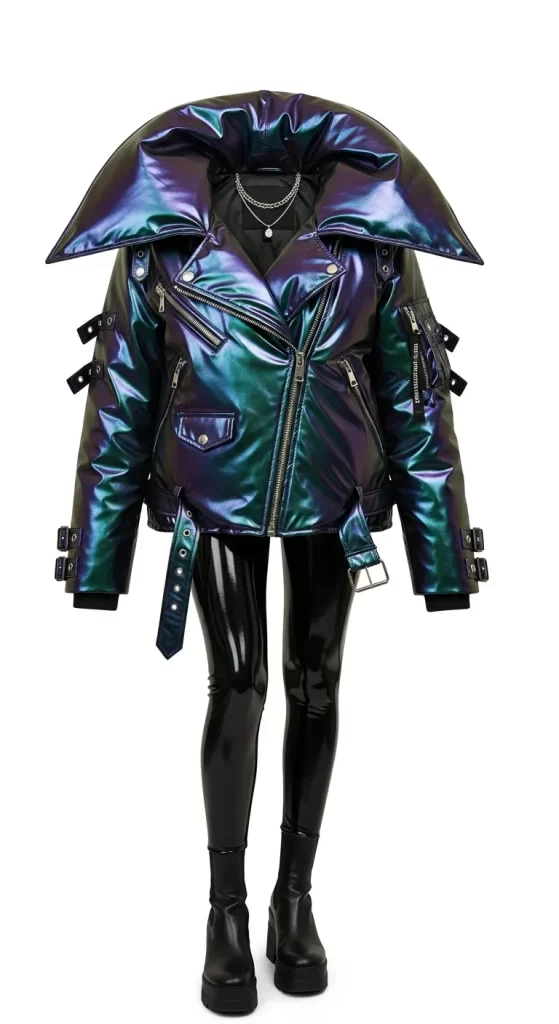 The Iridescent Moto Puffer