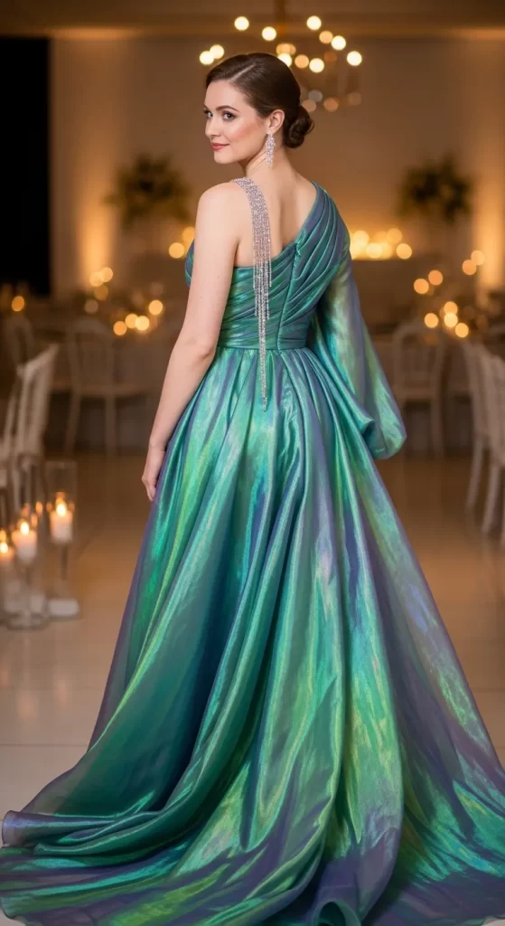  The Aurora Iridescent Gown