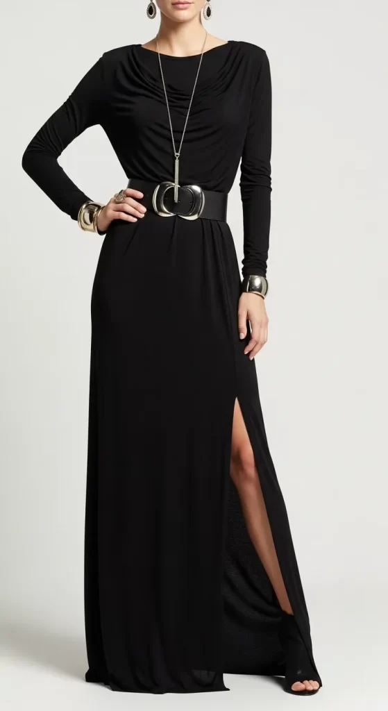 The Timeless Black Maxi Dress