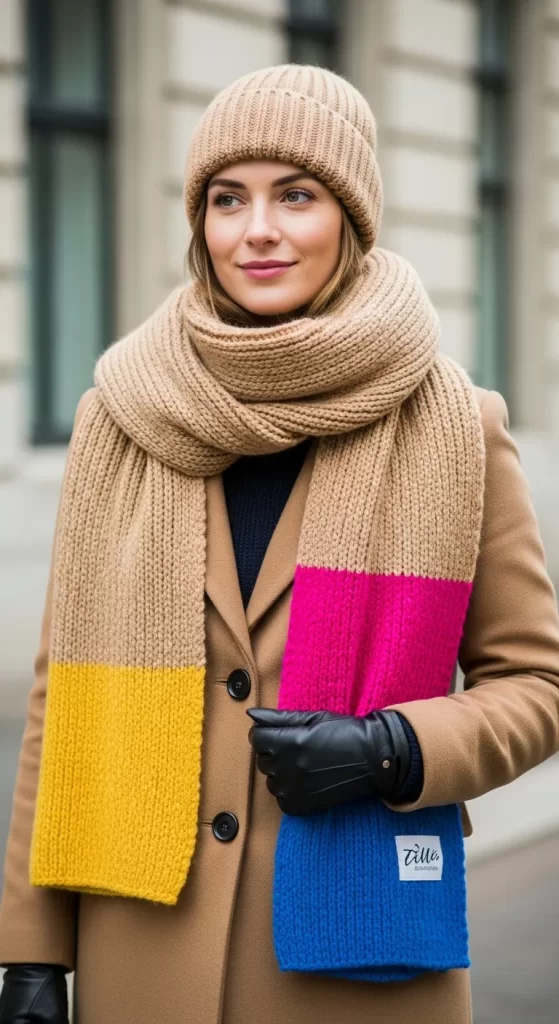 The Bold Color-Block Wrap
