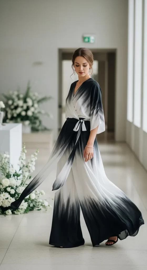 The Ink Wash Wrap Jumpsuit