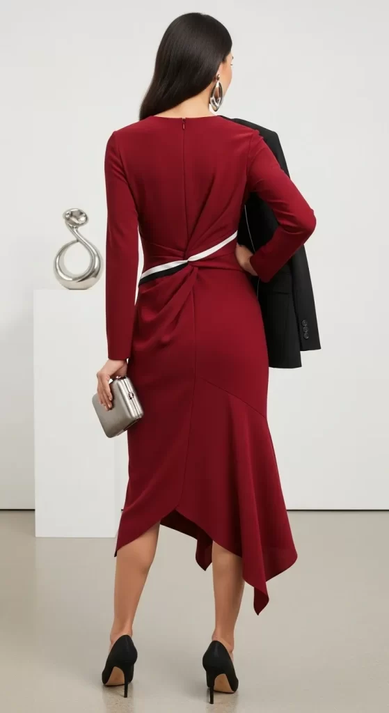 The Sophisticated Twist-Back Midi