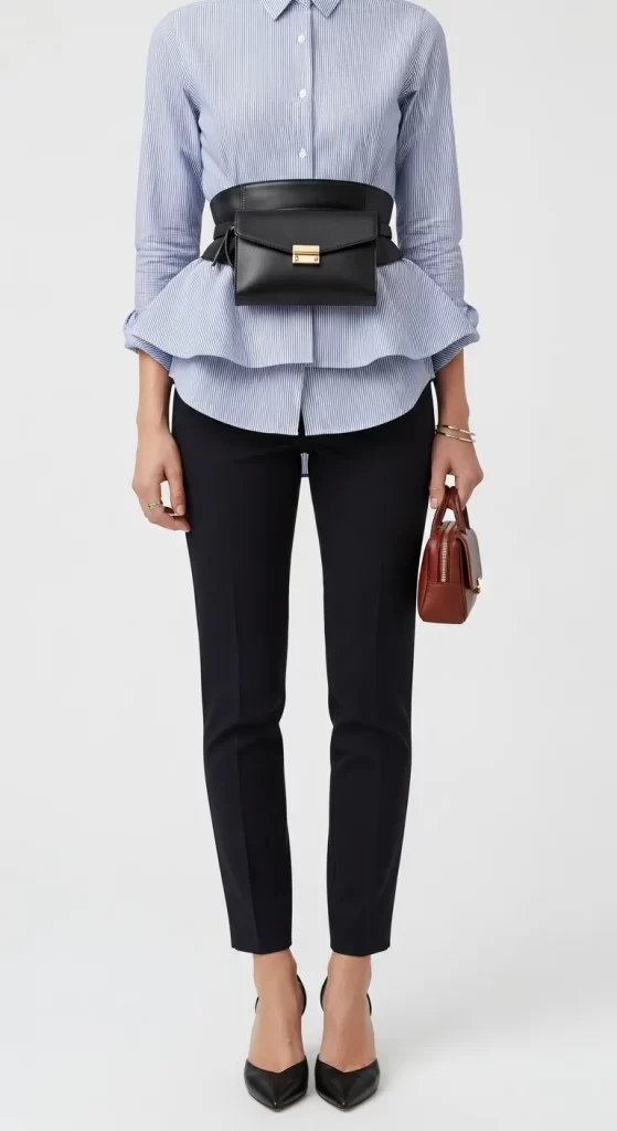 The Modern Peplum Belt Bag