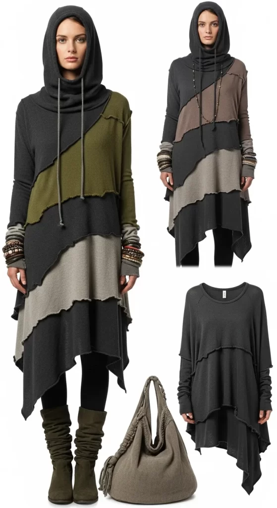 The Deconstructed Asymmetric Tunic