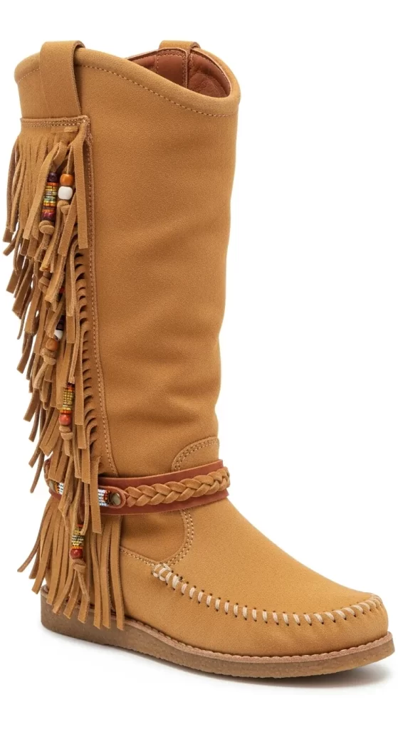 The Boho Beaded Fringe Boot