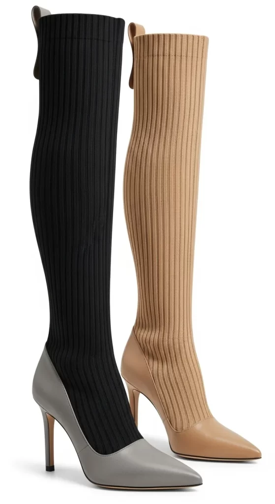 The Hybrid Knit Stiletto Boot