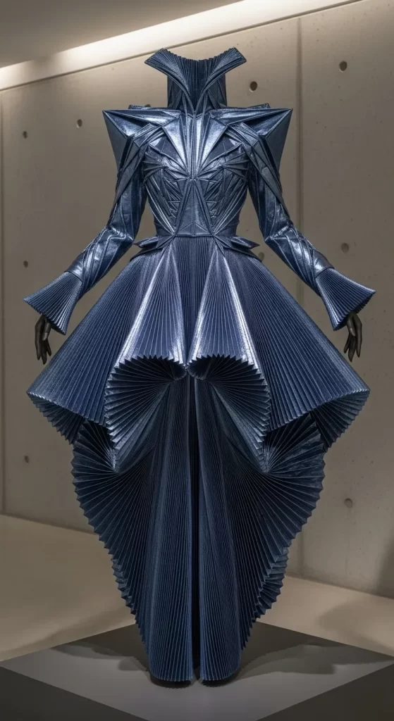 The Pleated Armor Gown