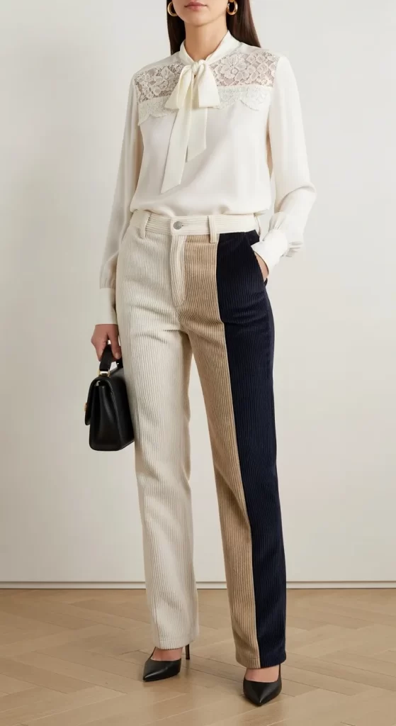 The Romantic Lace Bib Blouse