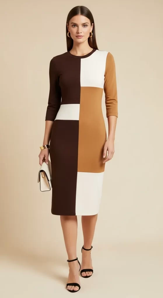 The Modernist Colorblock Sheath