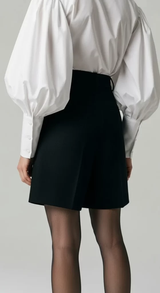 The Statement-Sleeve Blouse and Dressy Shorts