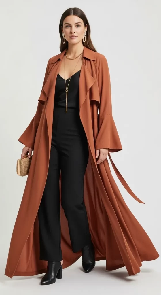 The Bohemian Draped Trench