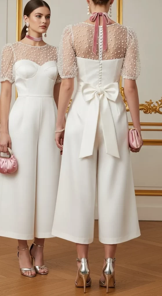 The Pearl-Kissed Tulle Jumpsuit