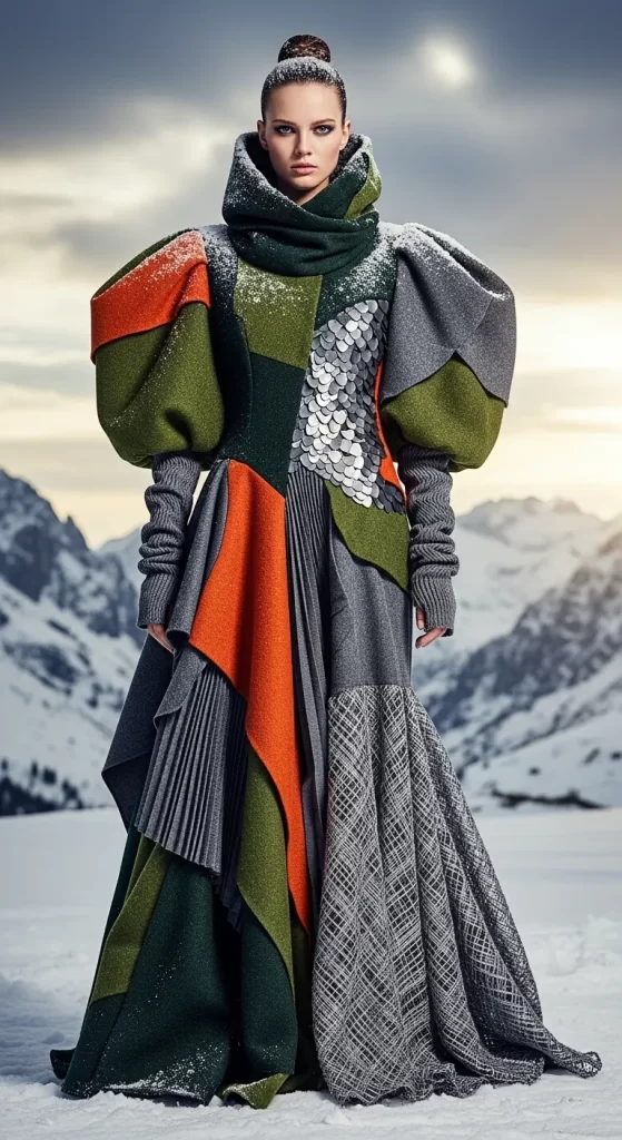 The Avant-Garde Winter Gown