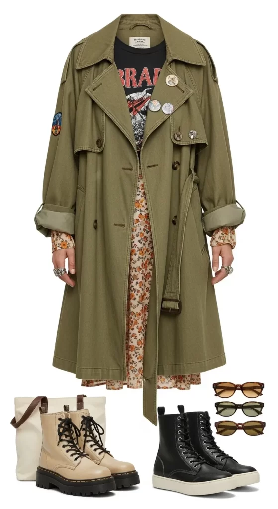 The Eclectic Vintage-Inspired Trench