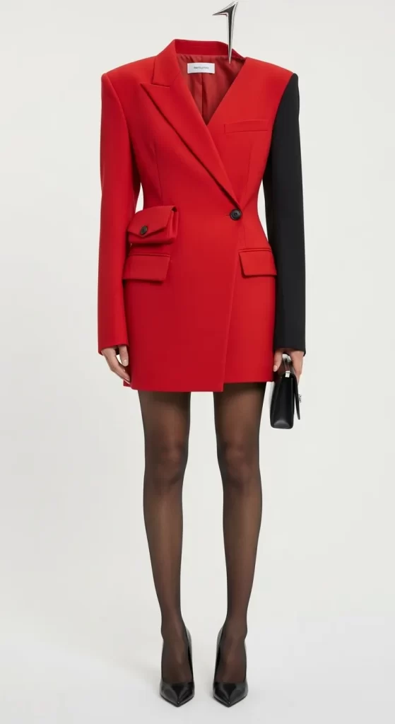 The Sharp Asymmetrical Blazer Dress