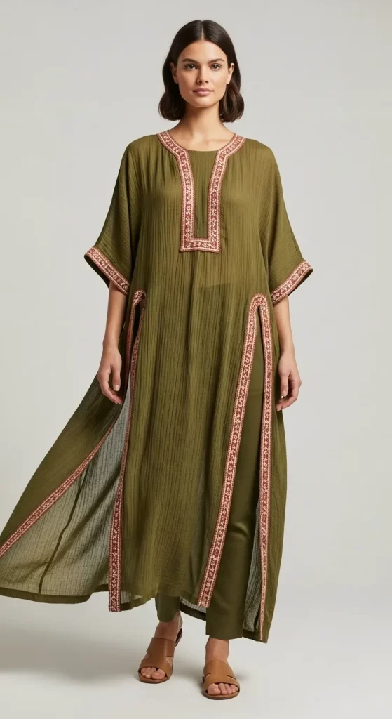 The Embroidered Kaftan Set The Embroidered Kaftan Set