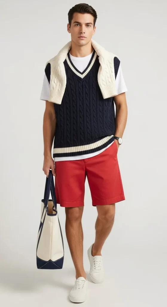 The Preppy Sweater Vest Layer