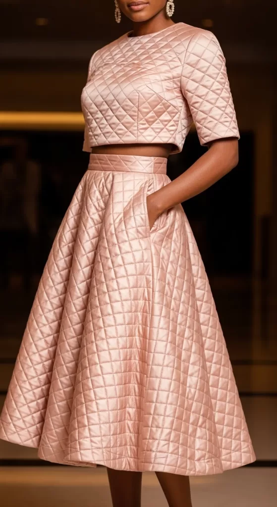  The Quilted Rose Two-Piece Set