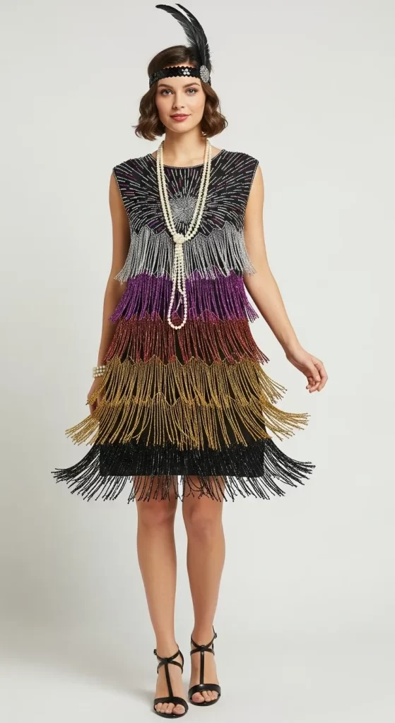 The Roaring Twenties Flapper Dress