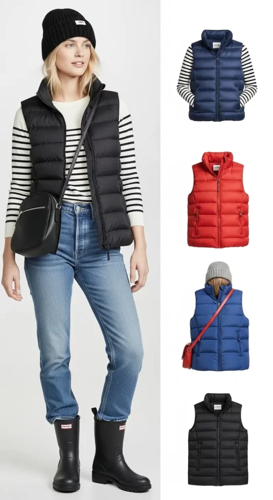 The Quilted P puffer Vest The Quilted P puffer Vest