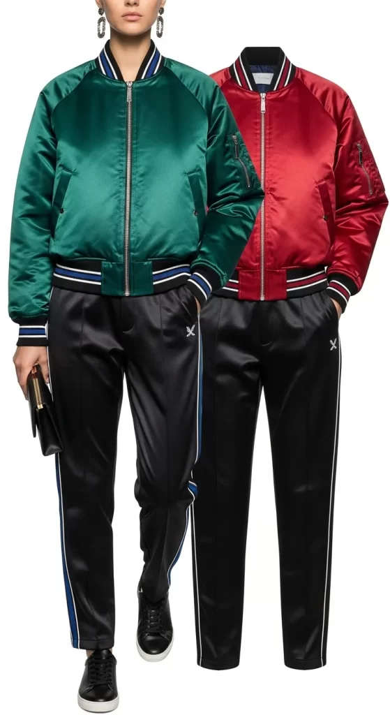 The Satin Sport Bomber Duo