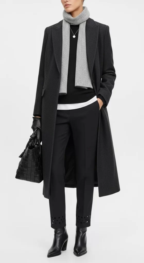 The Minimalist Monochromatic Coat The Minimalist Monochromatic Coat