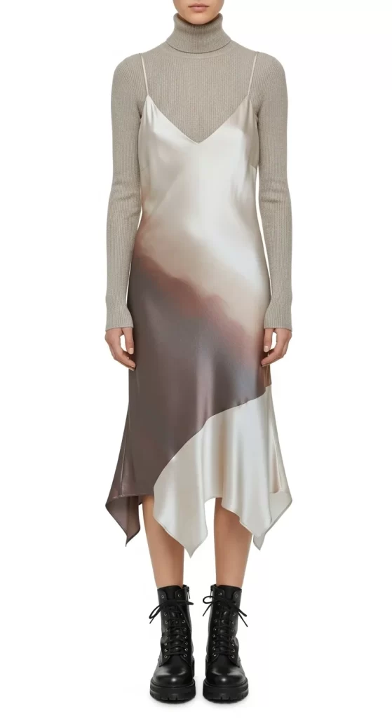 The 90s-Inspired Layered Slip Dress