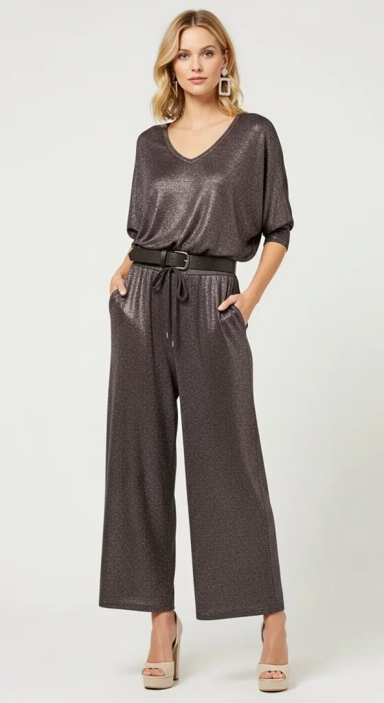 The Shimmering Knit Jumpsuit