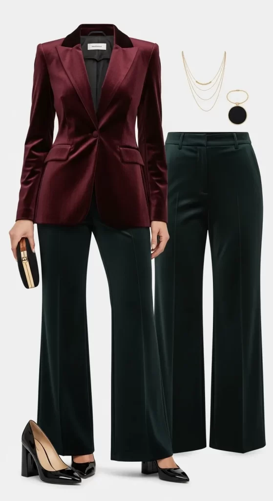 The Velvet Power Suit
