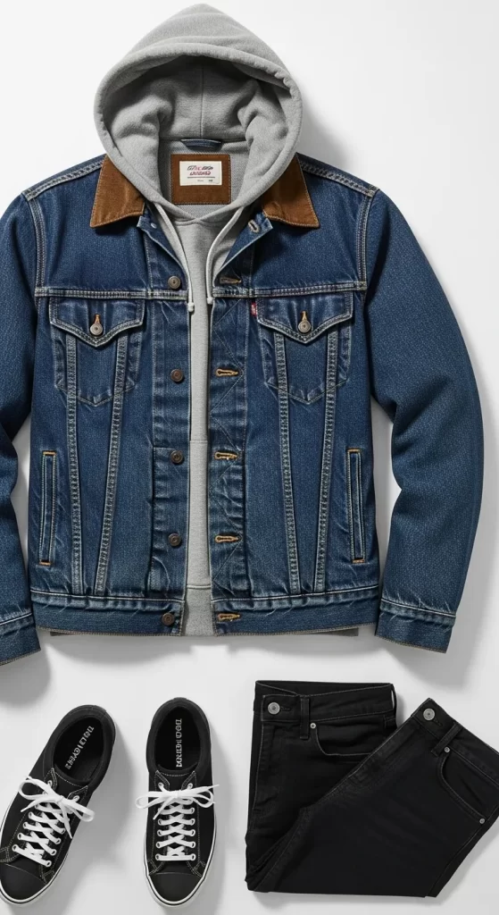The Classic Hooded Denim Jacket