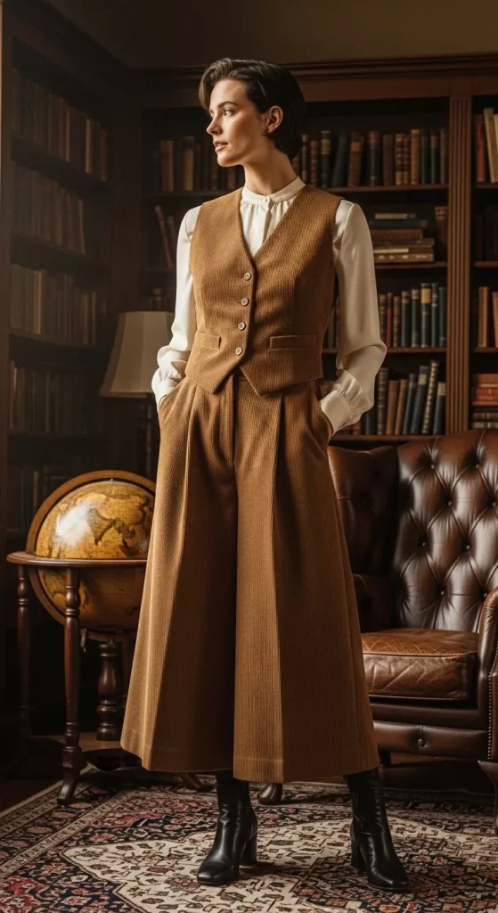 The Scholarly Corduroy Suit Set