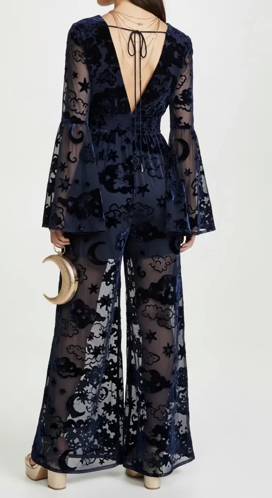 The Midnight Sky Velvet Jumpsuit