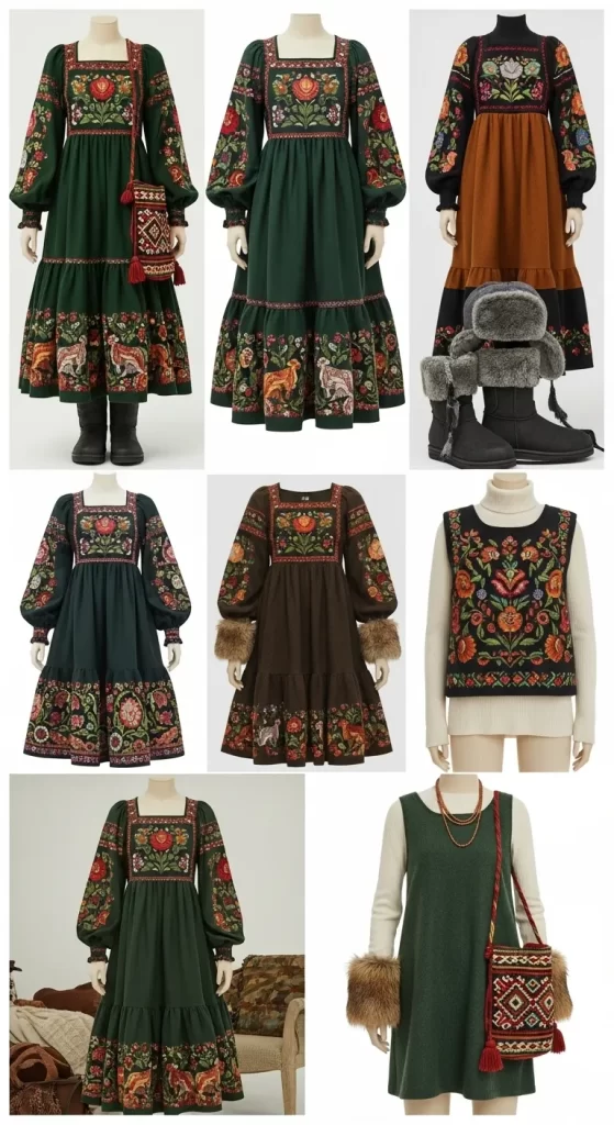 The Folkloric Embroidered Dress