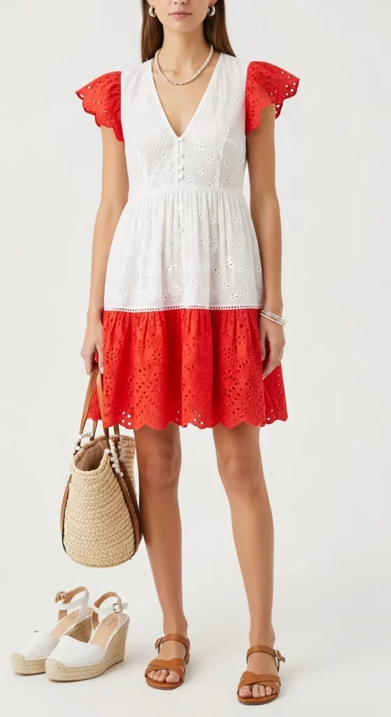  The Breezy Color-Block Sundress