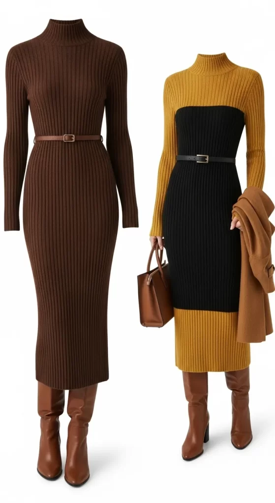 The Ribbed Knit Dress