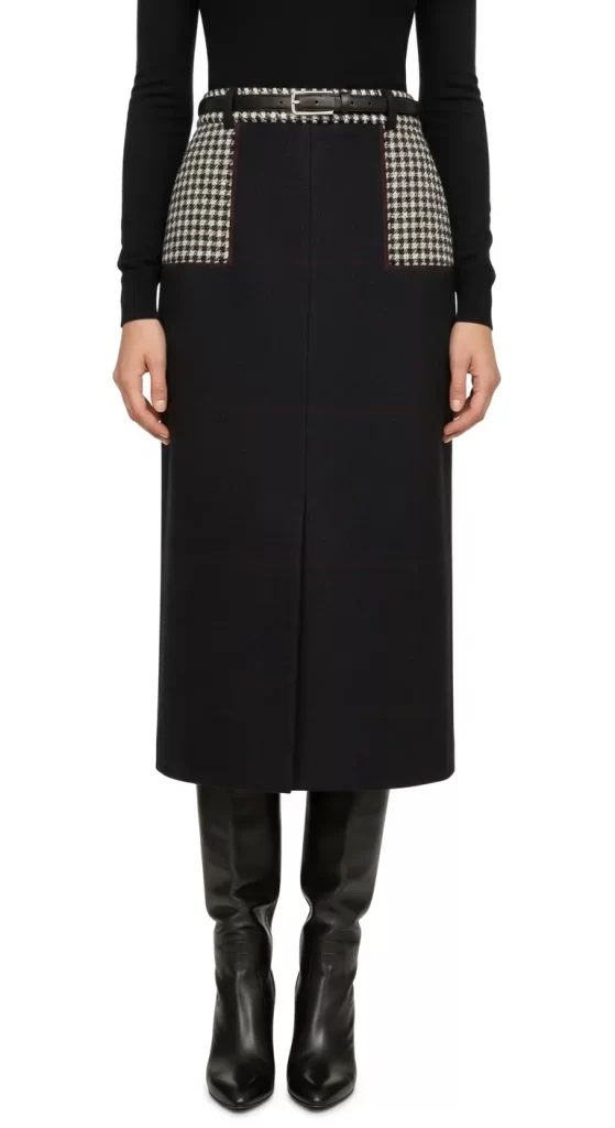 The Timeless Houndstooth Skirt The Timeless Houndstooth Skirt