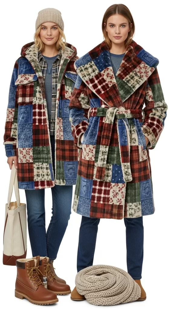 The Cozy Cabin Patchwork Coat