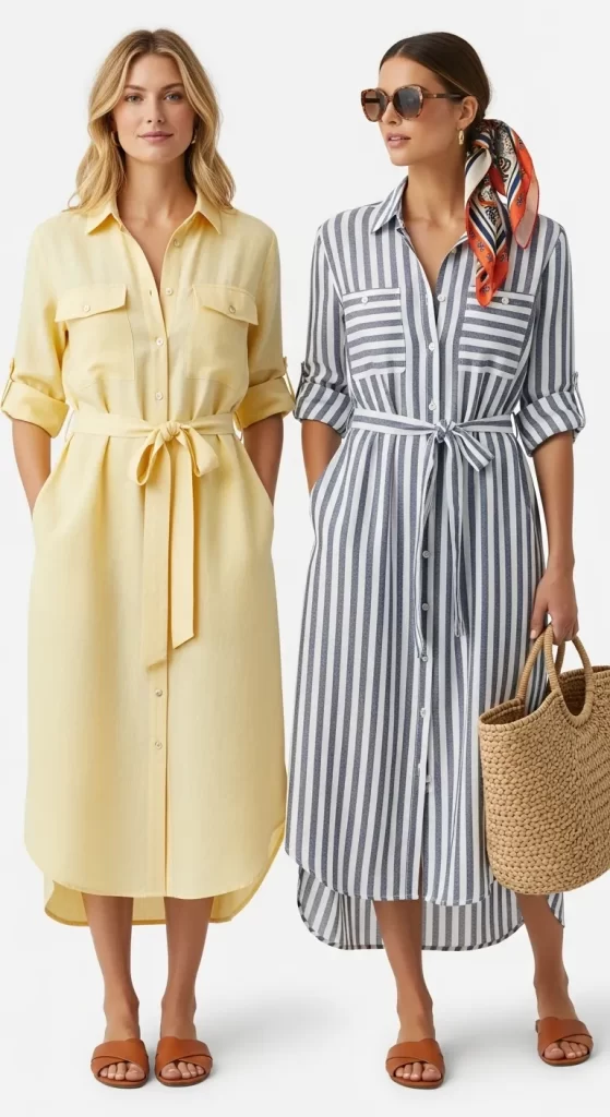 The Breezy Linen Shirtdress