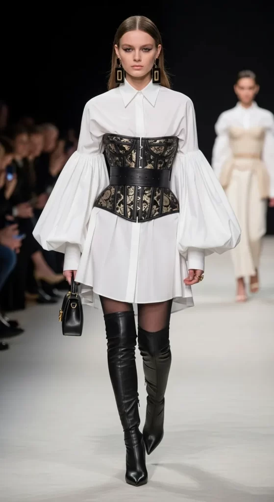 The Dramatic Corset-Waisted Shirtdress