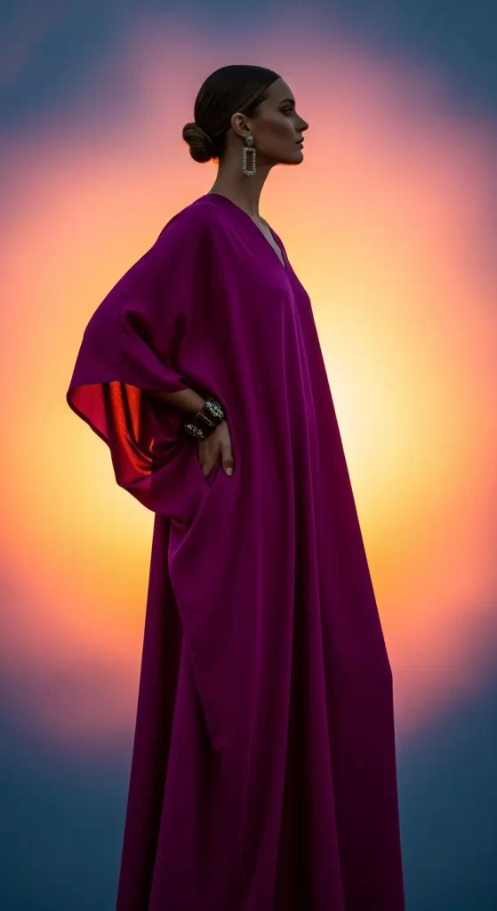 The Flowing Jewel-Toned Caftan