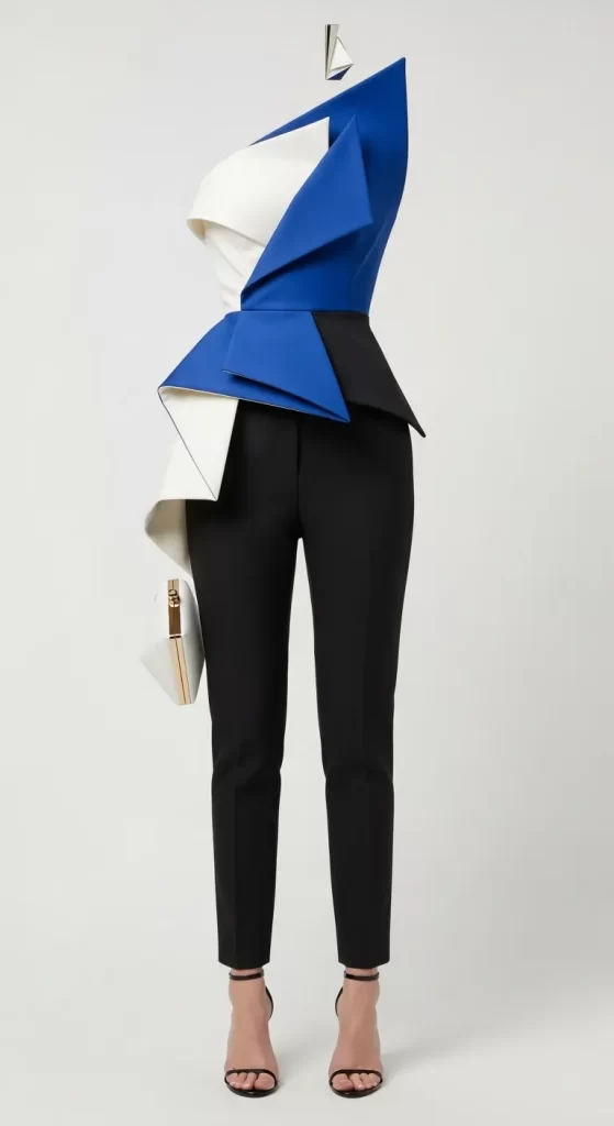 The Geometric Color-Block Jumpsuit