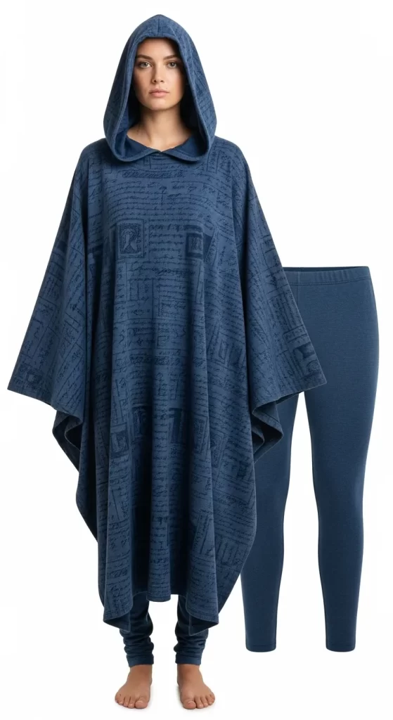 The Enigmatic Hooded Poncho Set The Enigmatic Hooded Poncho Set