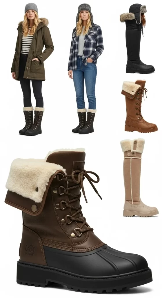 The All-Weather Shearling Duck Boot