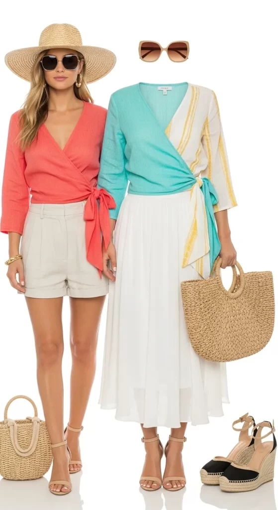 The Breezy Summer Wrap Blouse